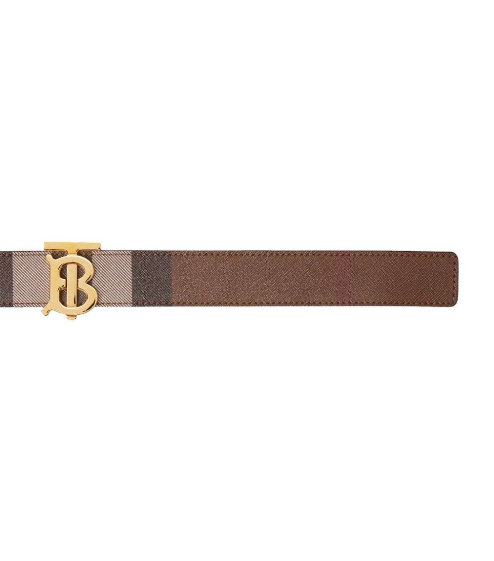 BURBERRY EXAGGERATED CHECK TB MONOGRAM BELT