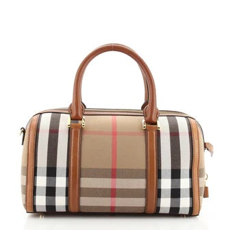 BURBERRY HOUSE CHECK ALCHESTER MEDIUM BOWLER BAG