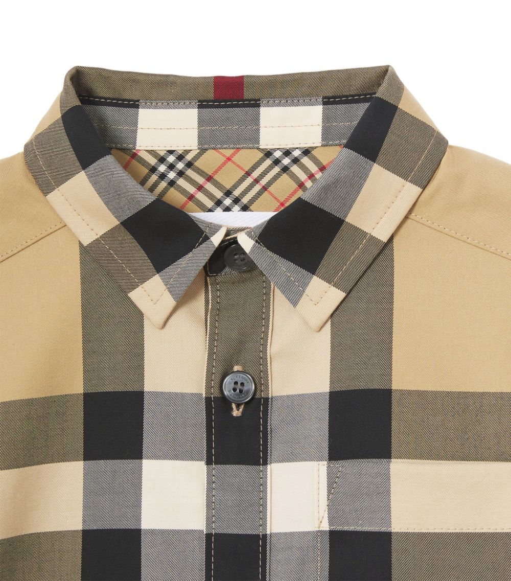 BURBERRY KIDS COTTON CHECK SHIRT