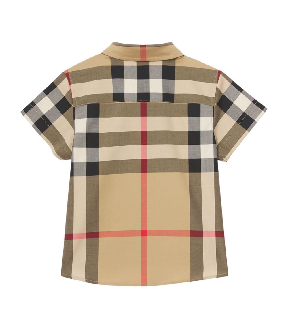 BURBERRY KIDS COTTON CHECK SHIRT