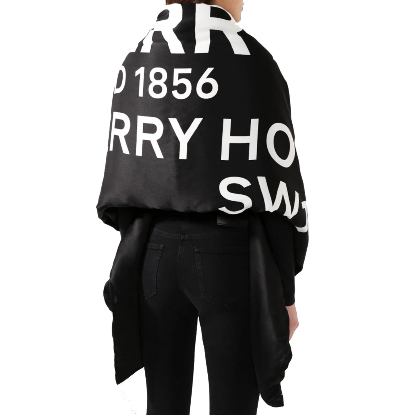 Burberry Horseferry Print Silk Puffer Scarf Shawl
