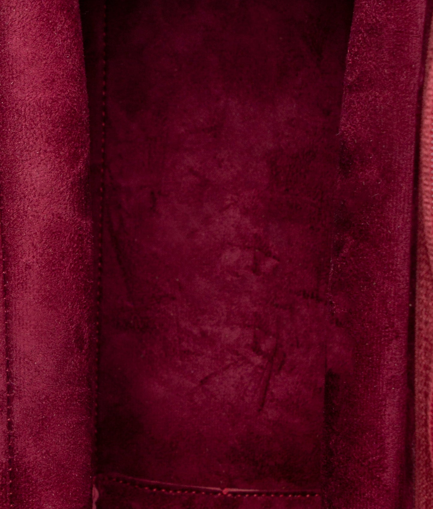 Burgundy mini messenger bag