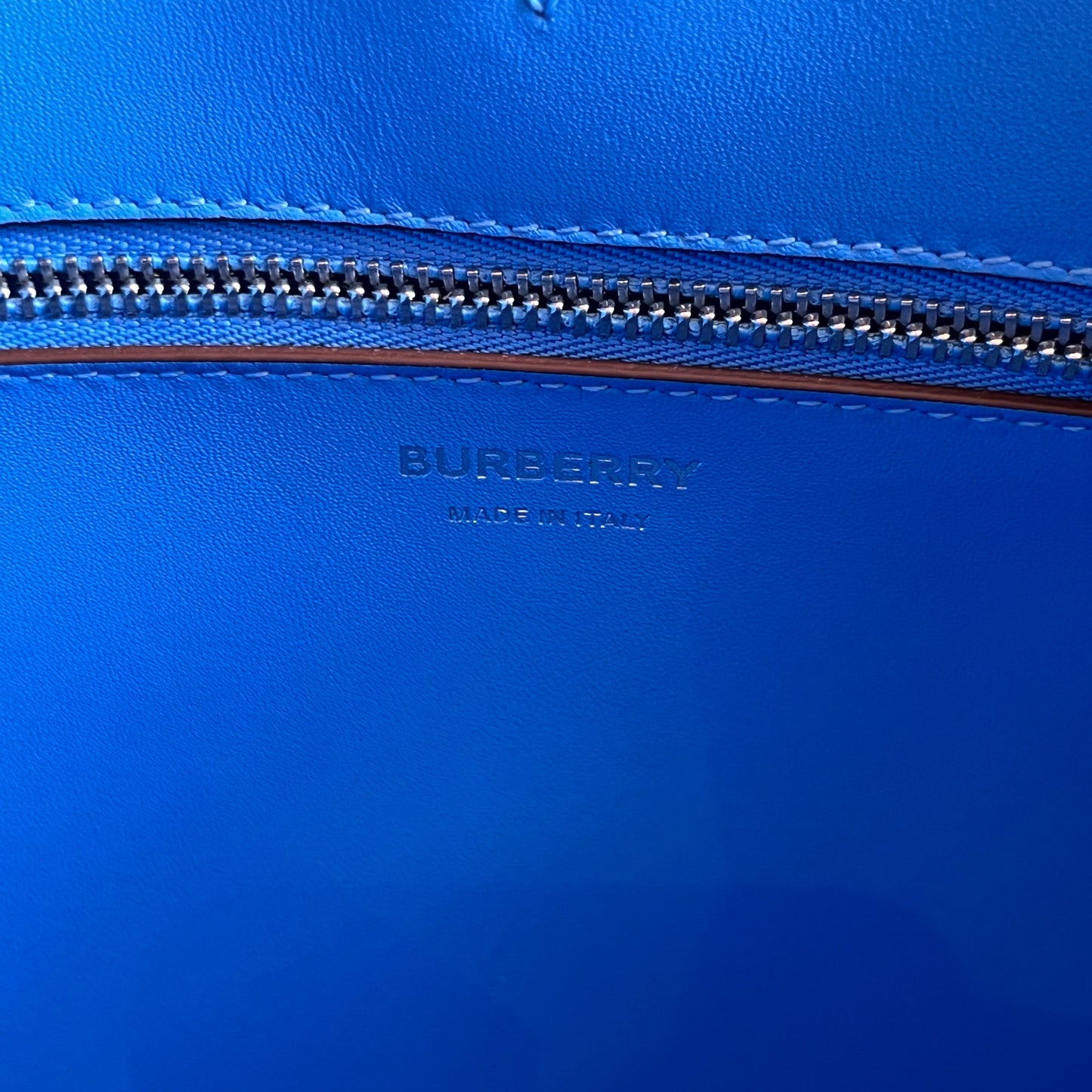 BURBERRY Frances Mini Grainy Calfskin Tote Bag