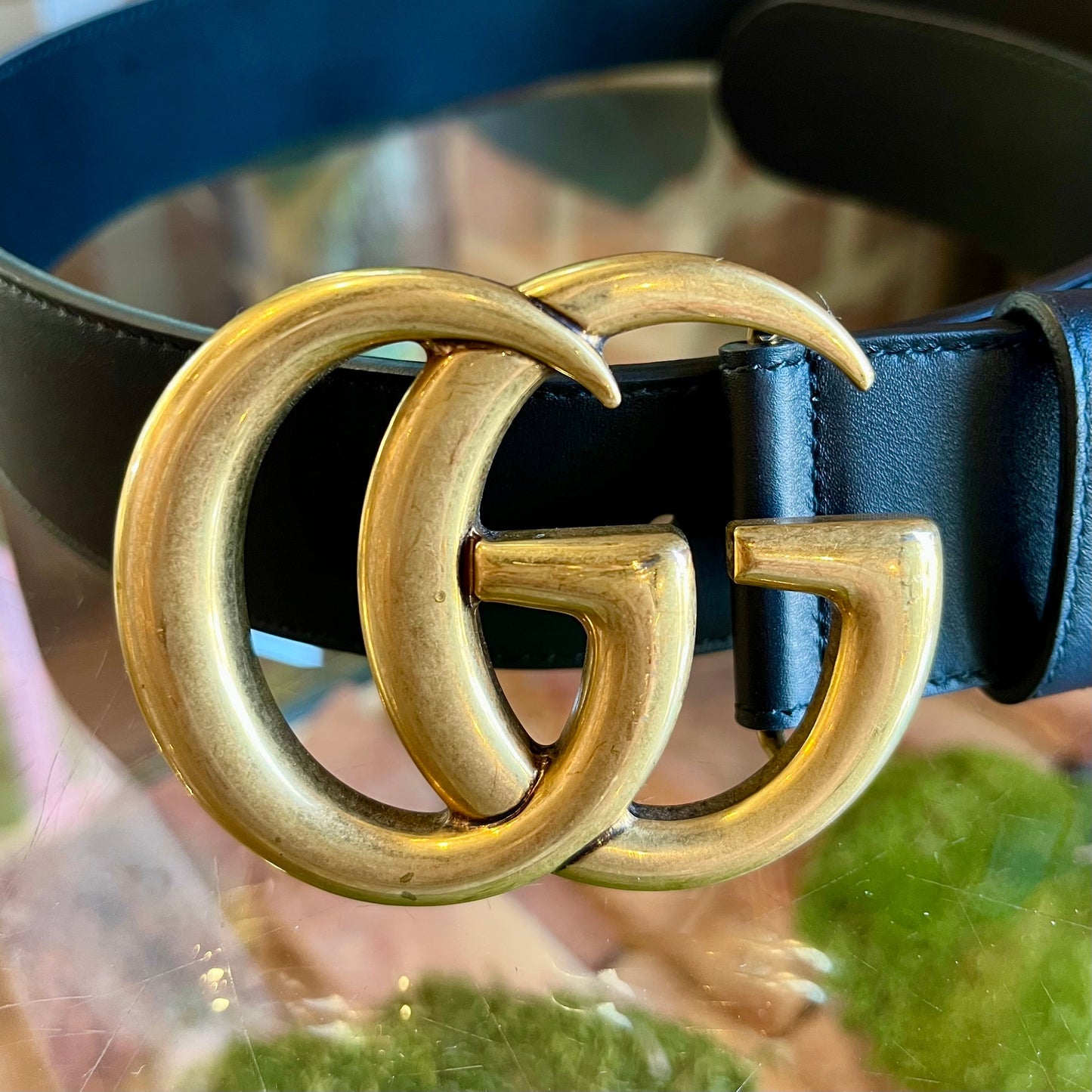 GUCCI GG Marmont Black Belt 80-32