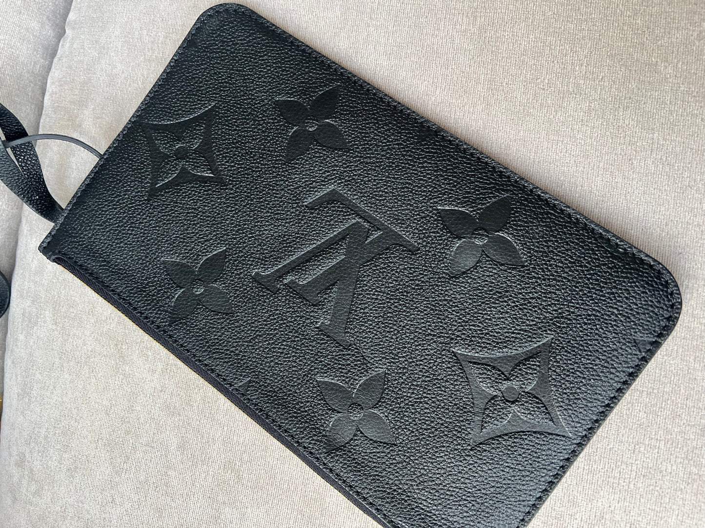Louis Vuitton Pouch (from Neverfull) Black Empreinte
