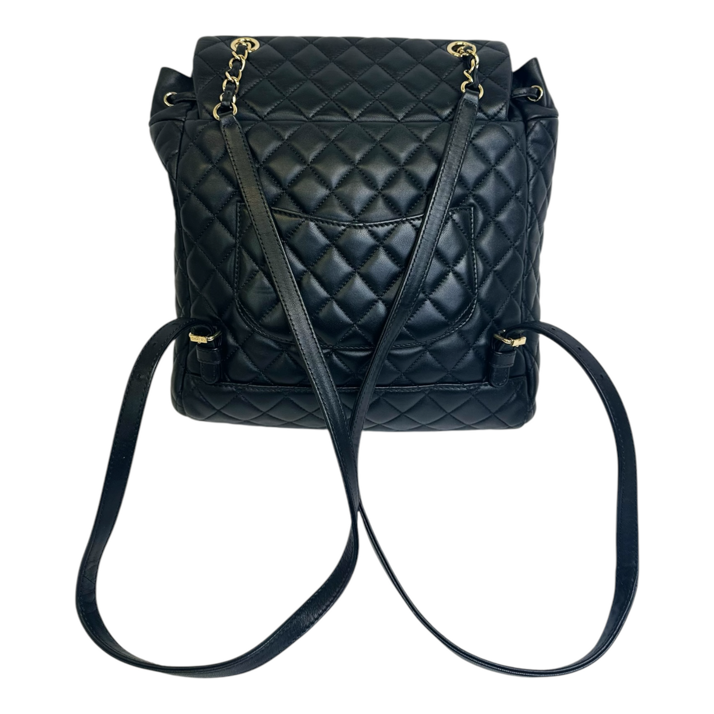 Chanel Lambskin Quilted Large Urban Spirit Backpack Black