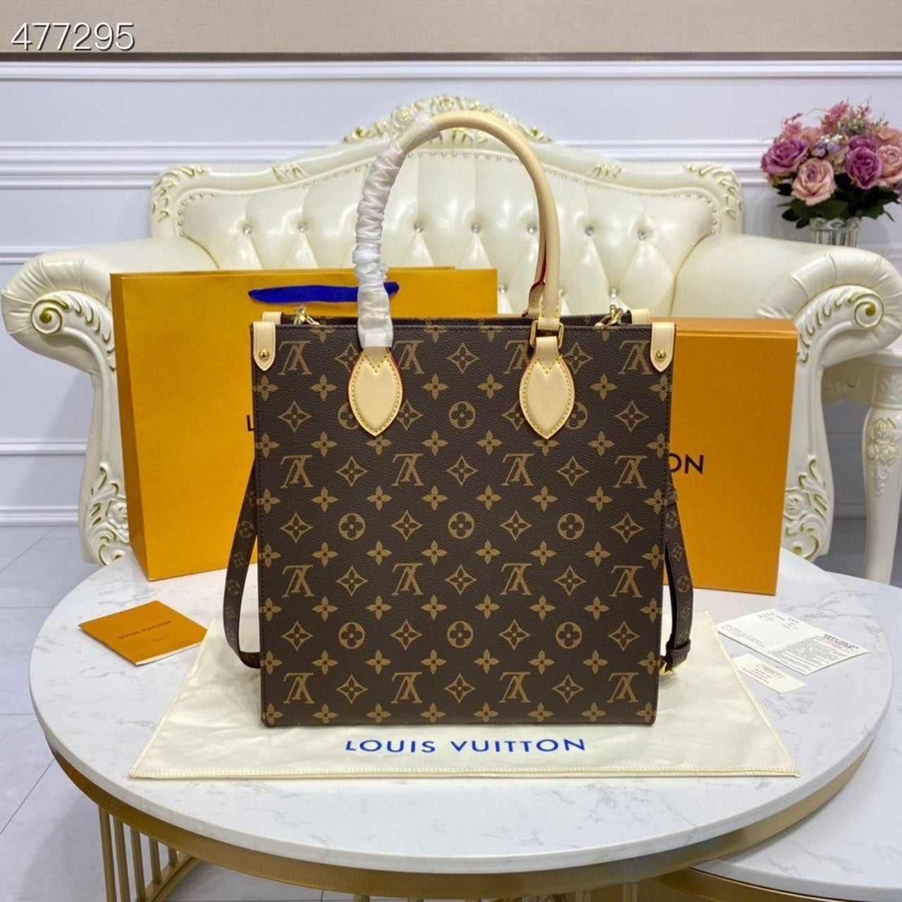 LV Sac Plat PM Monogram Canvas For Women, WomenÃ¢â‚¬â„¢s Handbags, Shoulder And Crossbody Bags 11.8in/30cm LV M45848