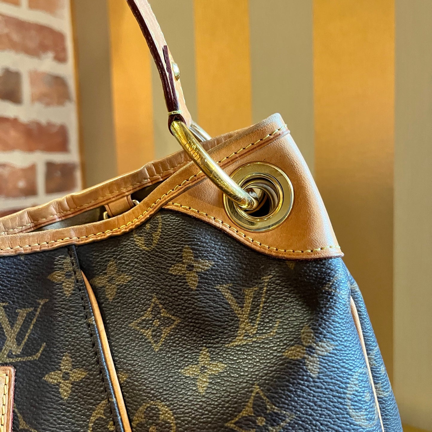 LOUIS VUITTON Monogram Canvas Galliera PM Bag