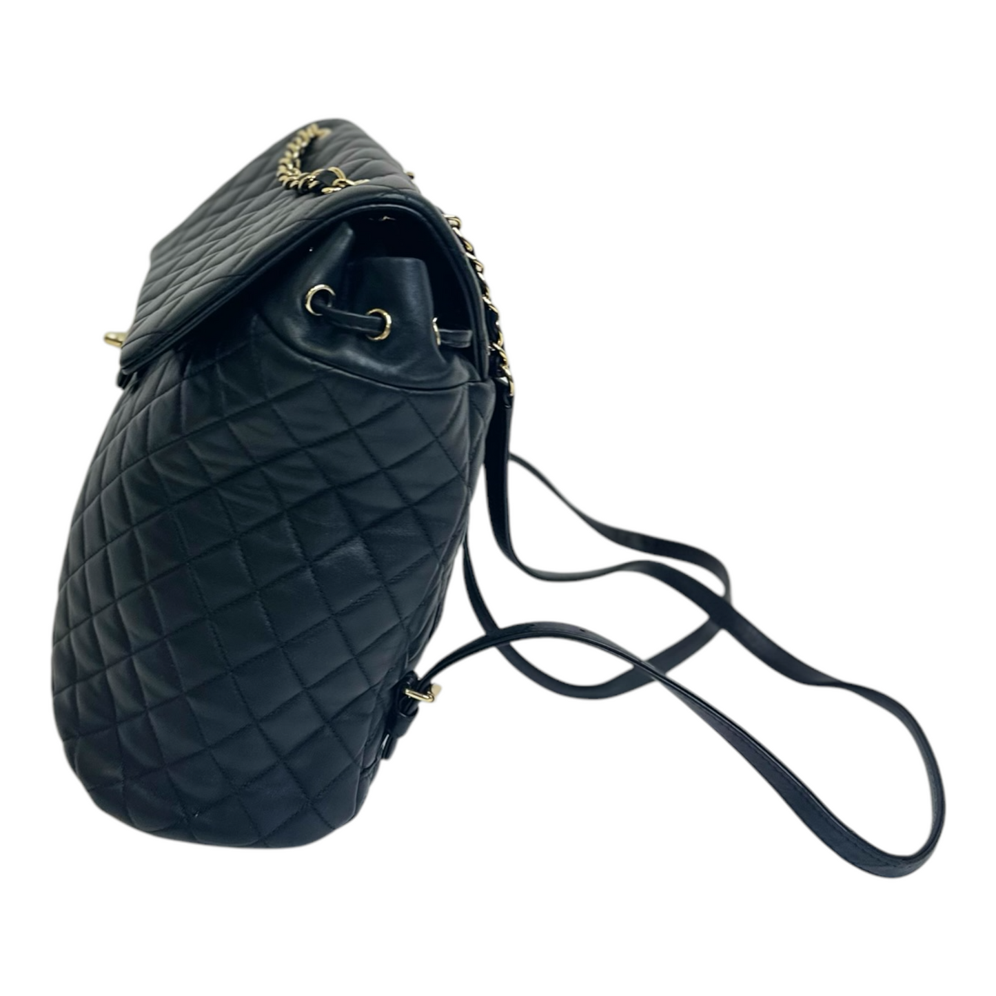 Chanel Lambskin Quilted Large Urban Spirit Backpack Black