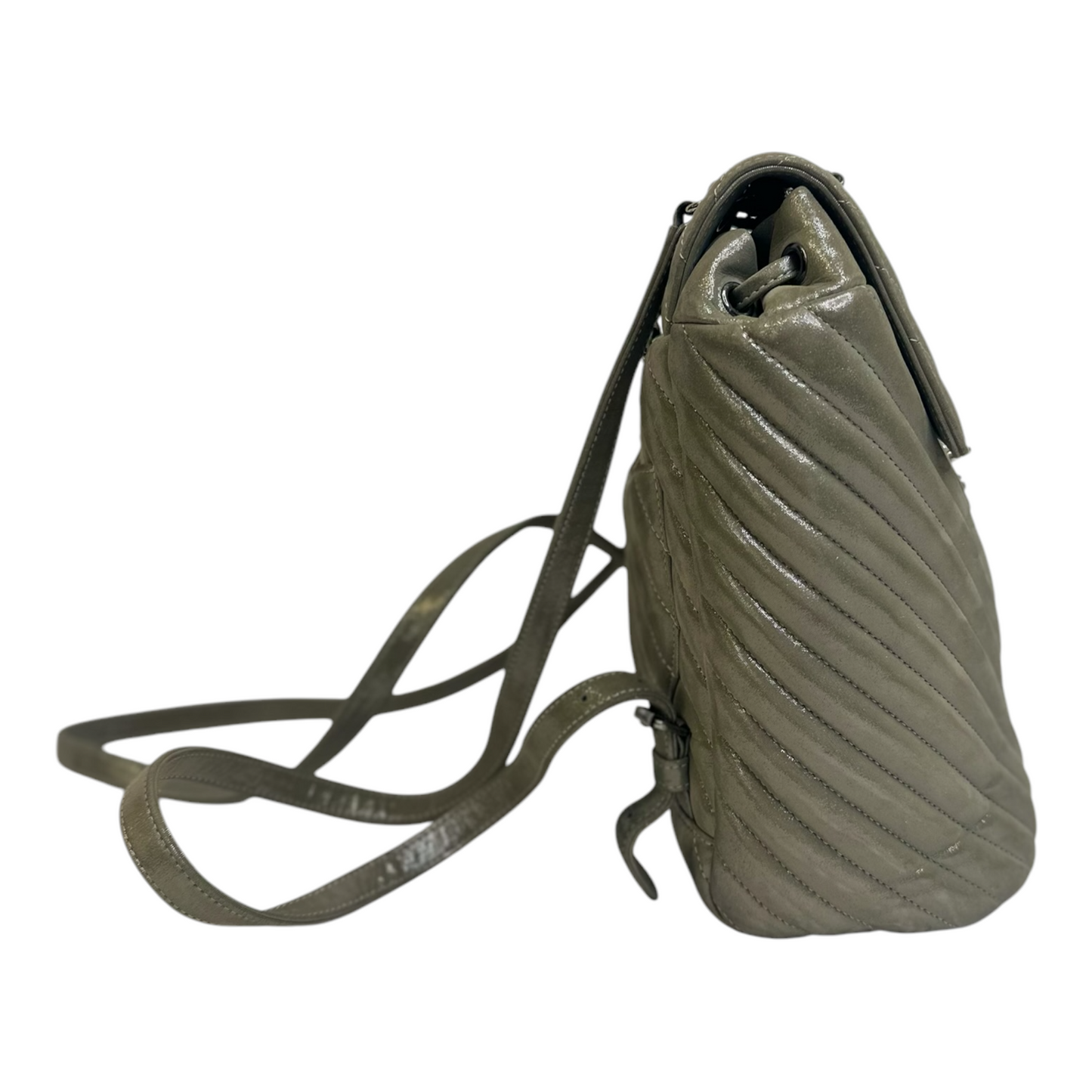 Chanel Iridescent Calfskin Chevron Quilted Urban Spirit Backpack Small