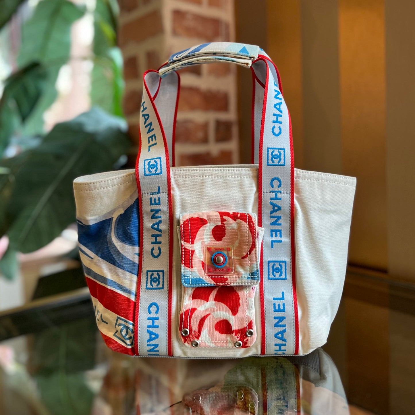 CHANEL Multicolor Sport Line Canvas Surf Mini Tote
