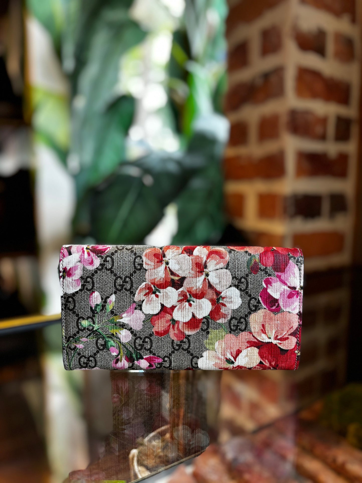 GUCCI Blooms Flap Continental Wallet