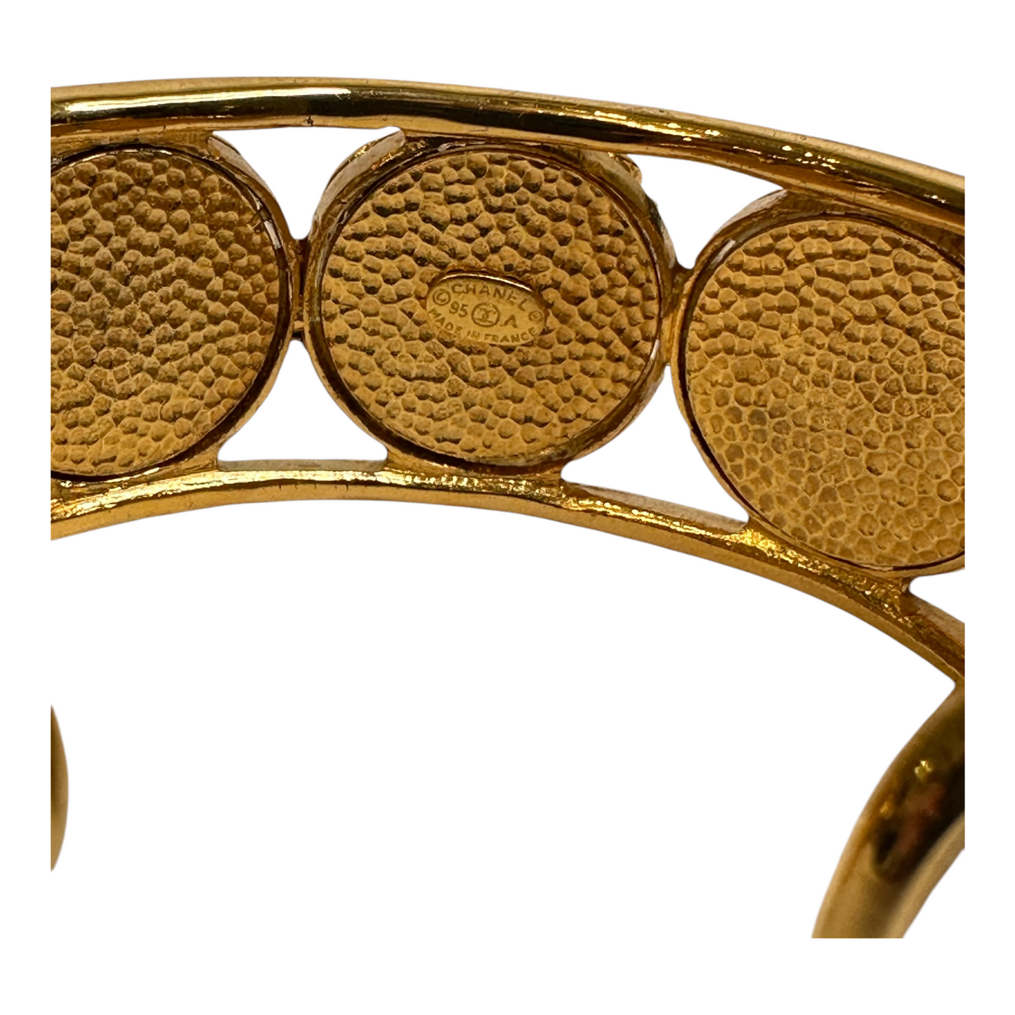 Chanel 1995 Rhinestone Cuff Bracelet