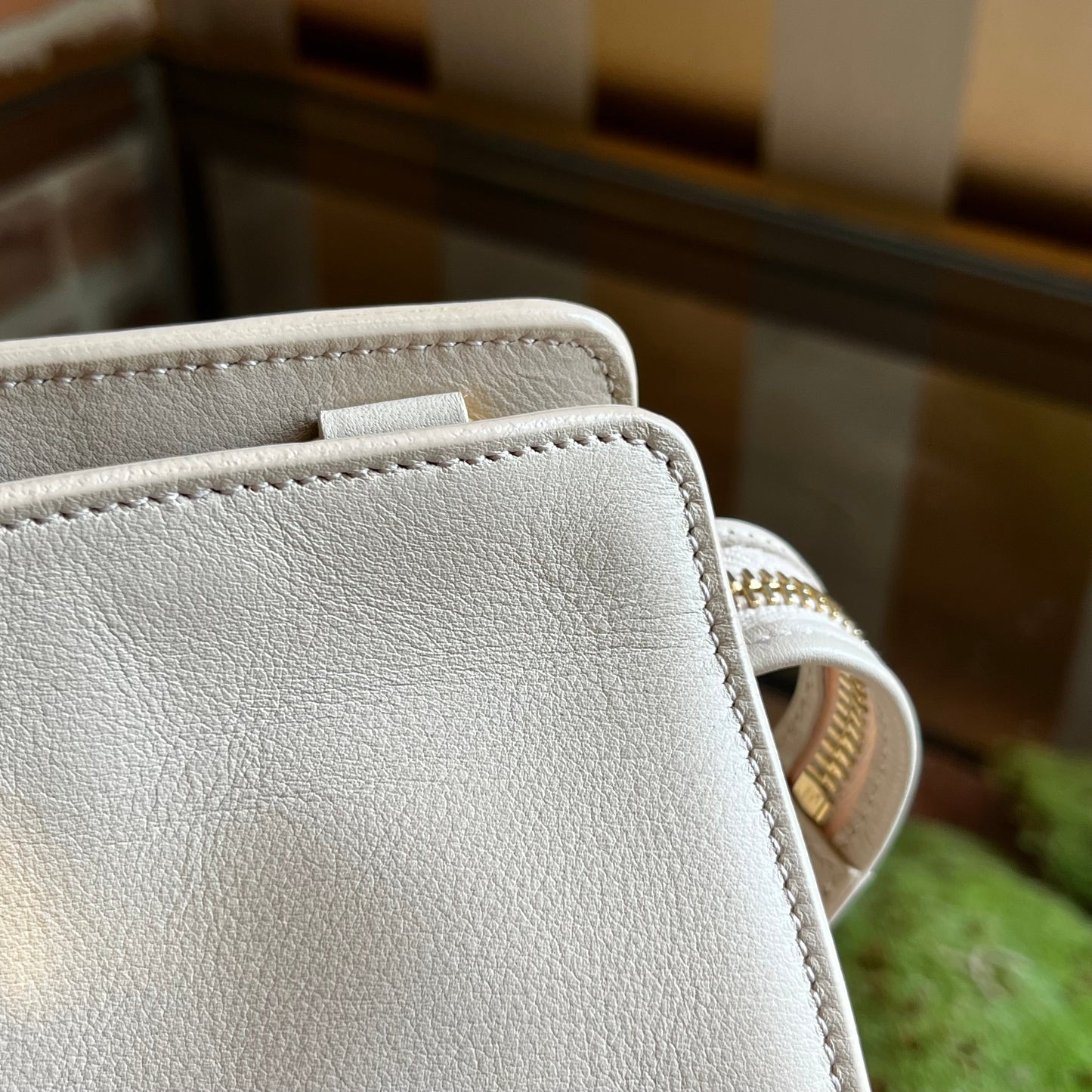 SAINT LAURENT Classic Y Cabas Small Calfskin Satchel Bag