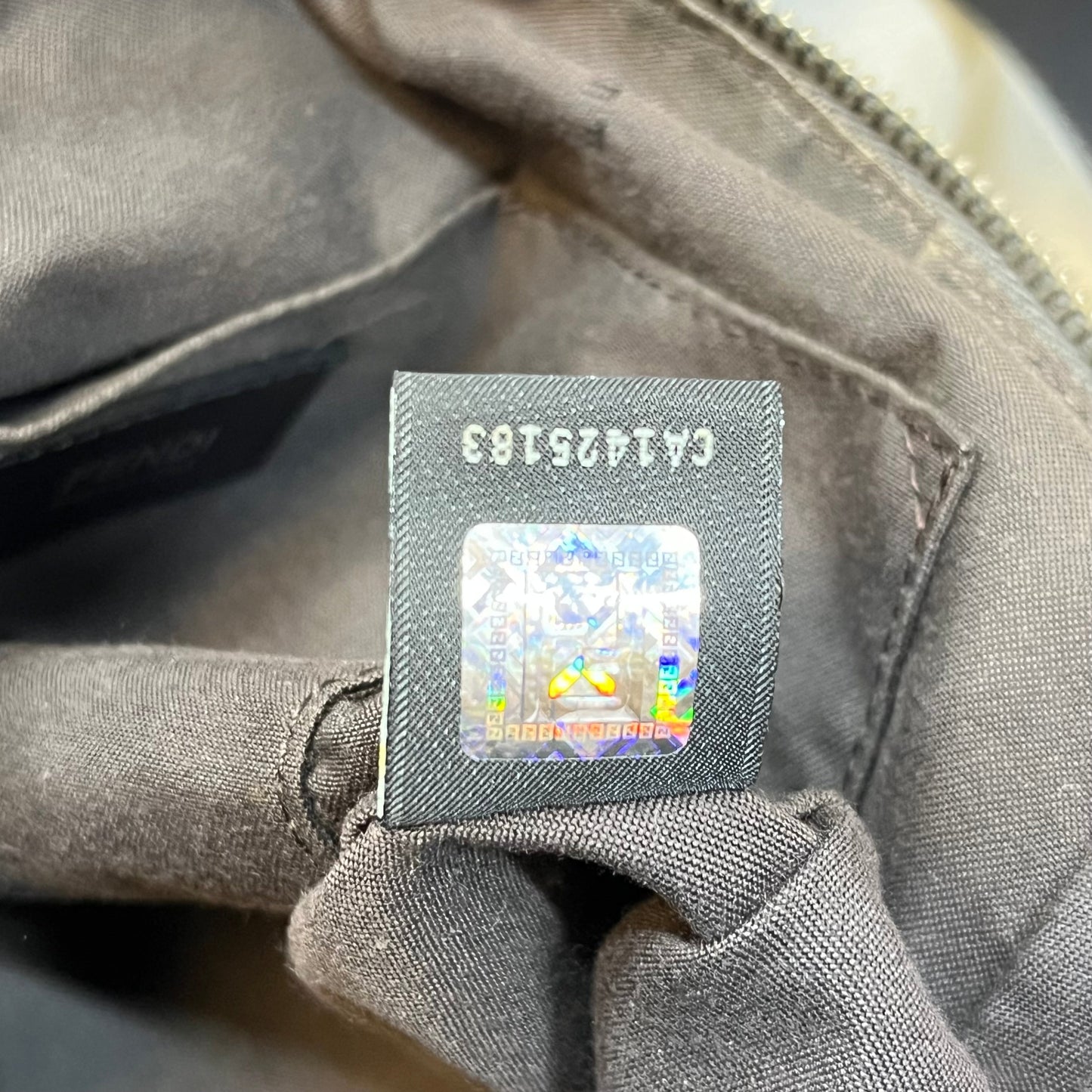 FENDI Nylon Zucchino Shoulder Bag