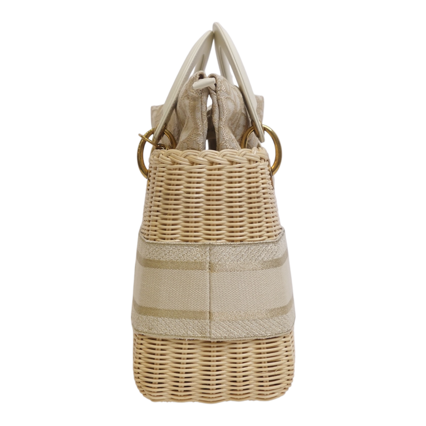 Christian Dior Wicker Oblique Medium Lady Dior Bag
