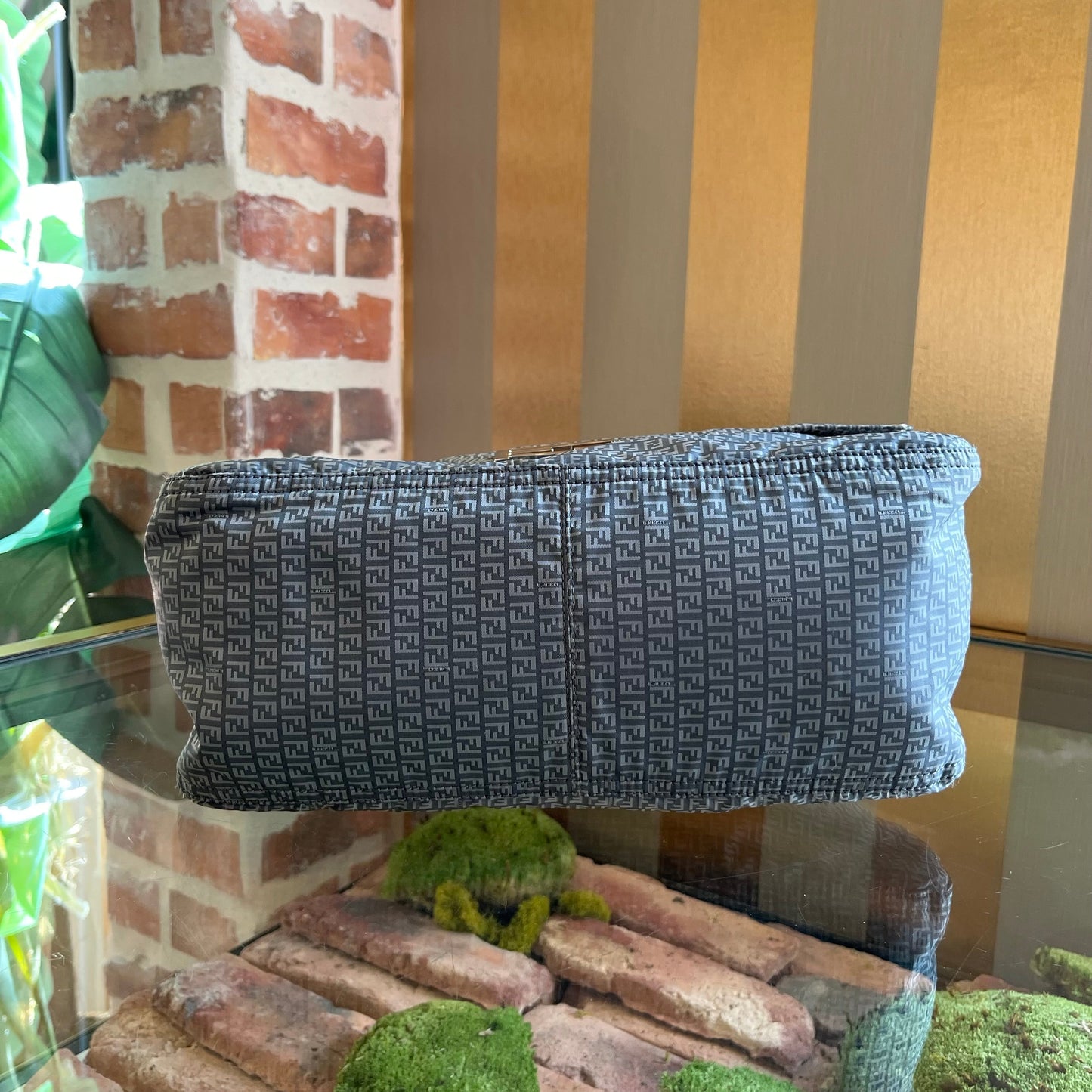 FENDI Nylon Zucchino Shoulder Bag