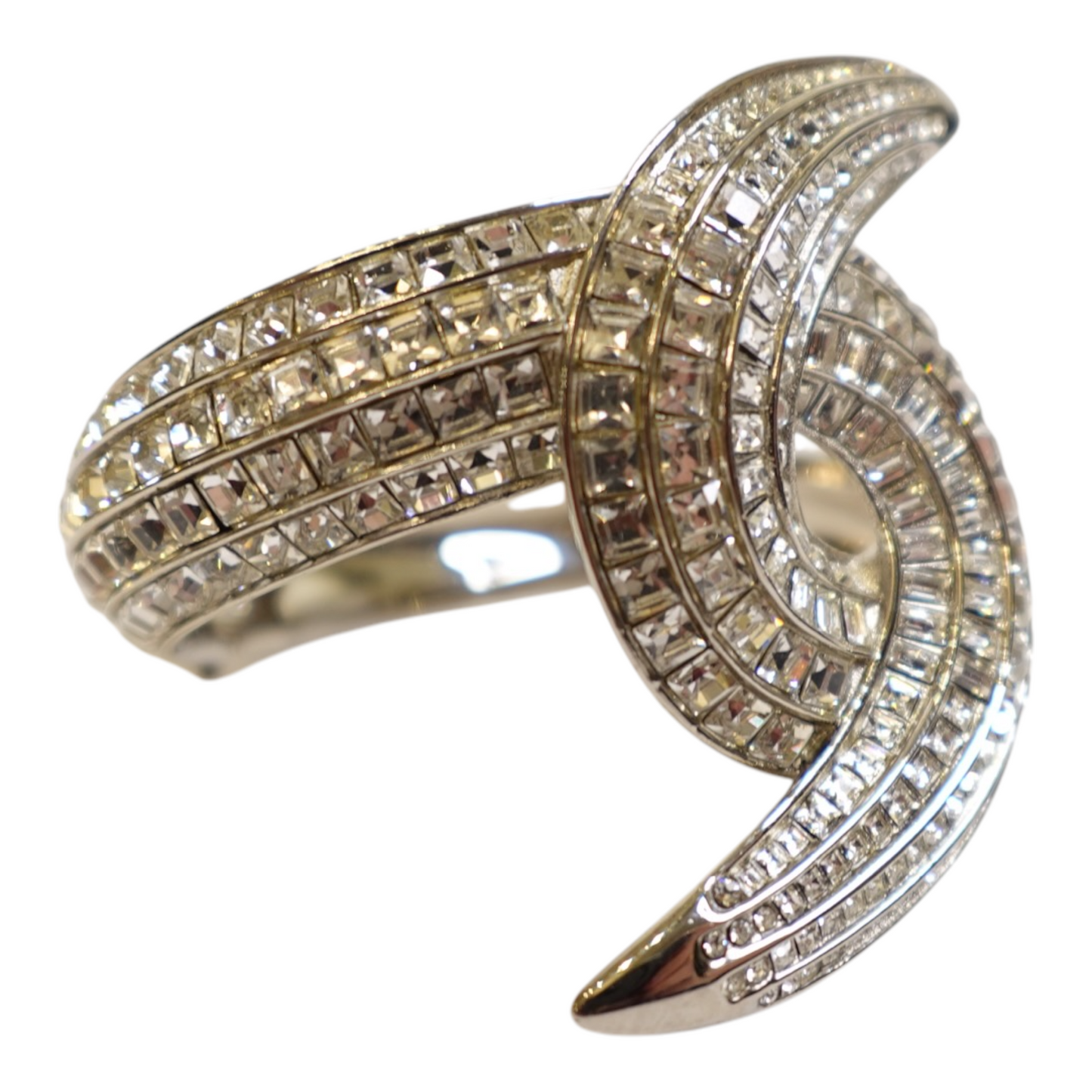 Chanel CC Crystal Cuff Bracelet