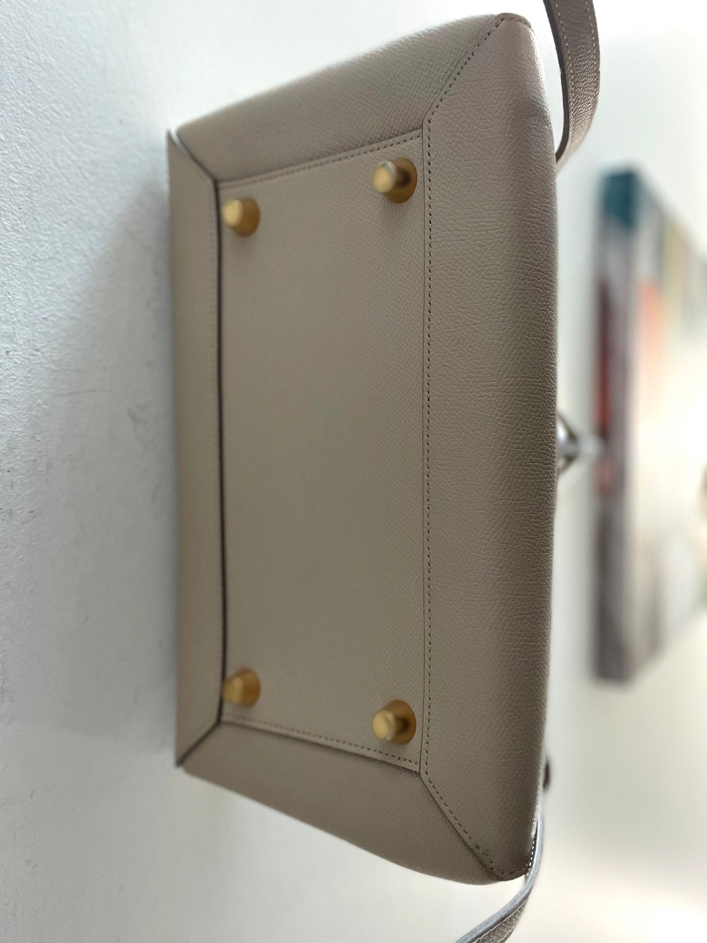 CÉLINE GRAINED CALFSKIN MICRO BELT BAG