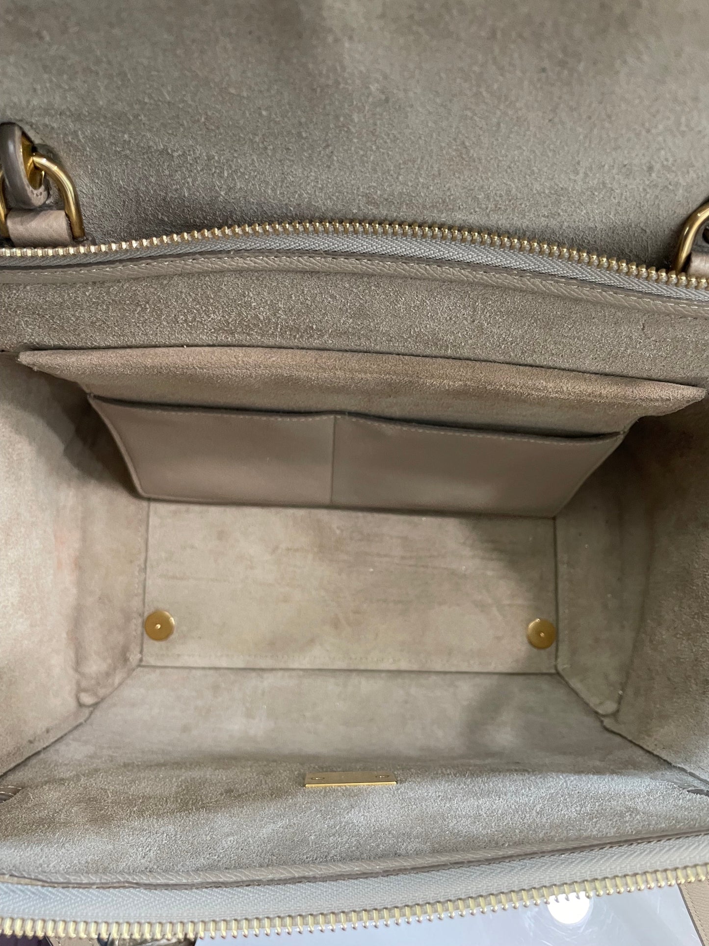 CÉLINE GRAINED CALFSKIN MICRO BELT BAG
