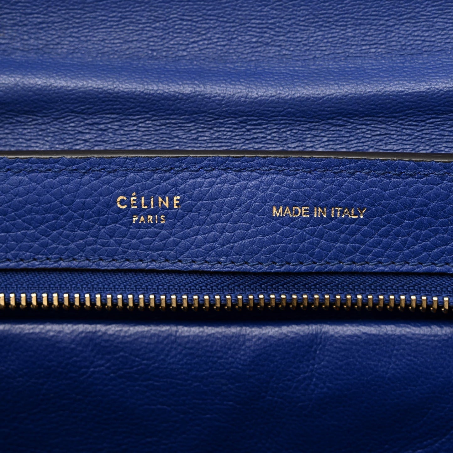 CÉLINE DRUMMED CALFSKIN SUEDE TRAPEZE MEDIUM SHOULDER BAG