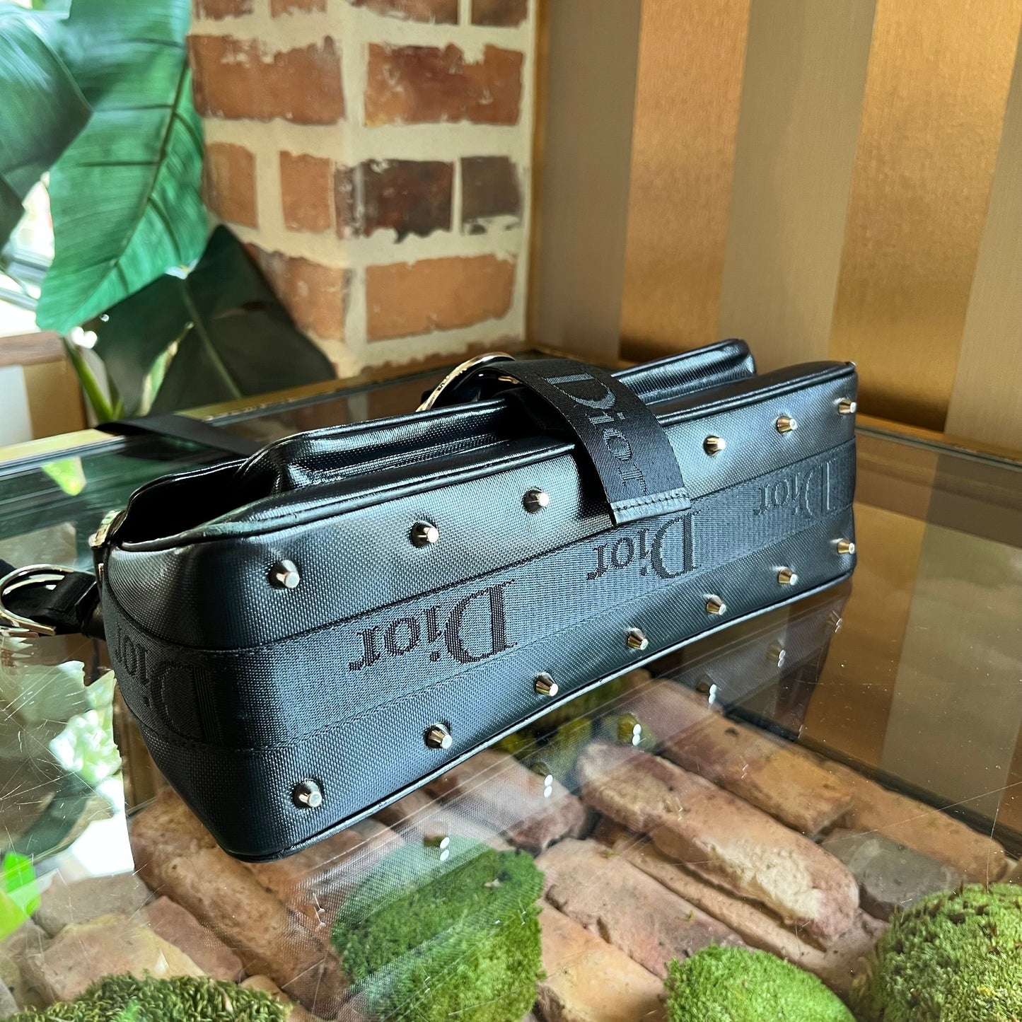 CHSITIAN DIOR Hardcore Coated Canvas Shoulder Bag