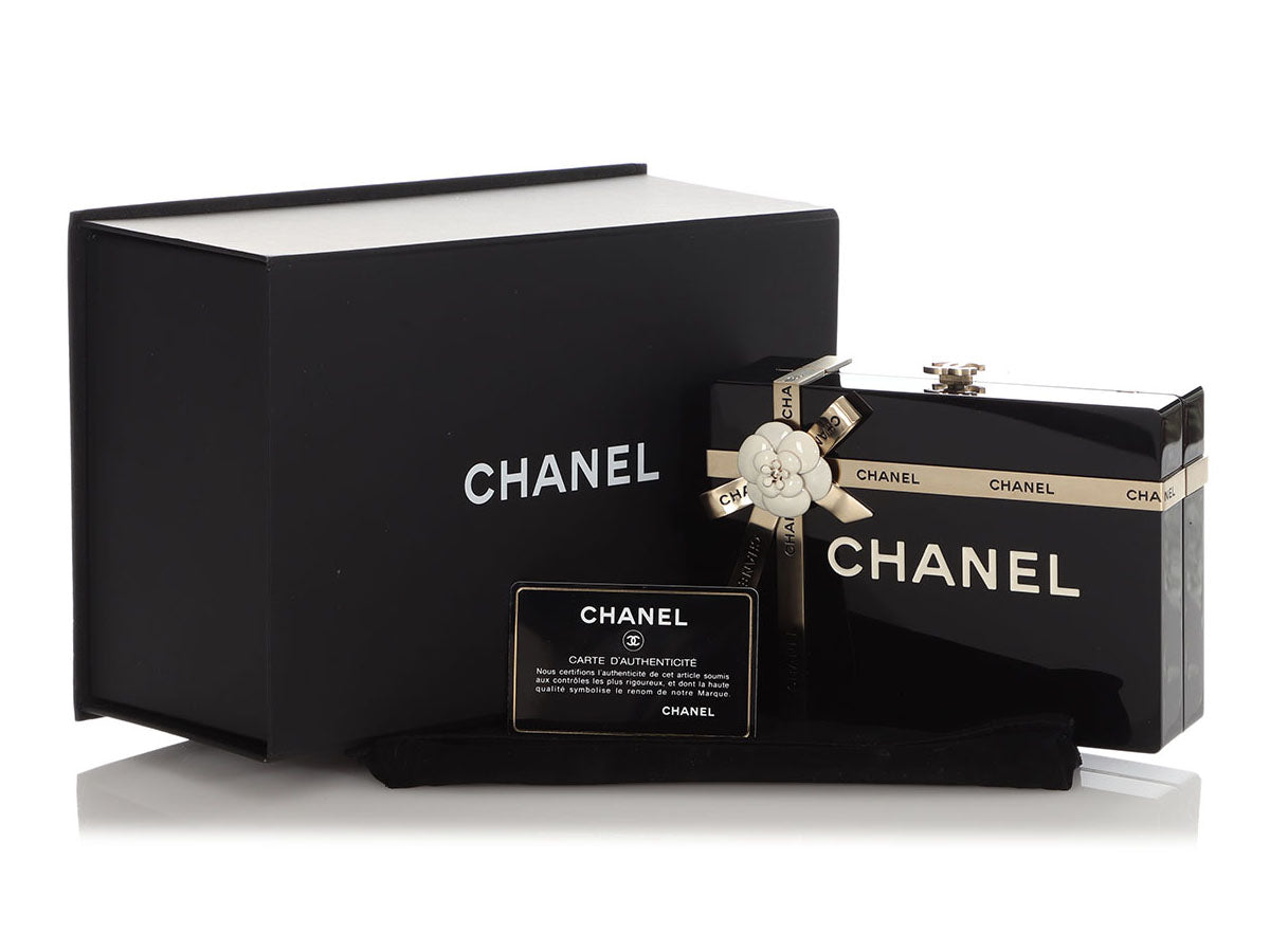 Chanel Black Plexiglass Gift Box MinaudiÃ¨re