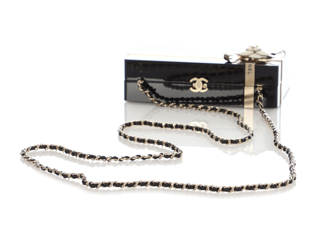 Chanel Black Plexiglass Gift Box MinaudiÃ¨re
