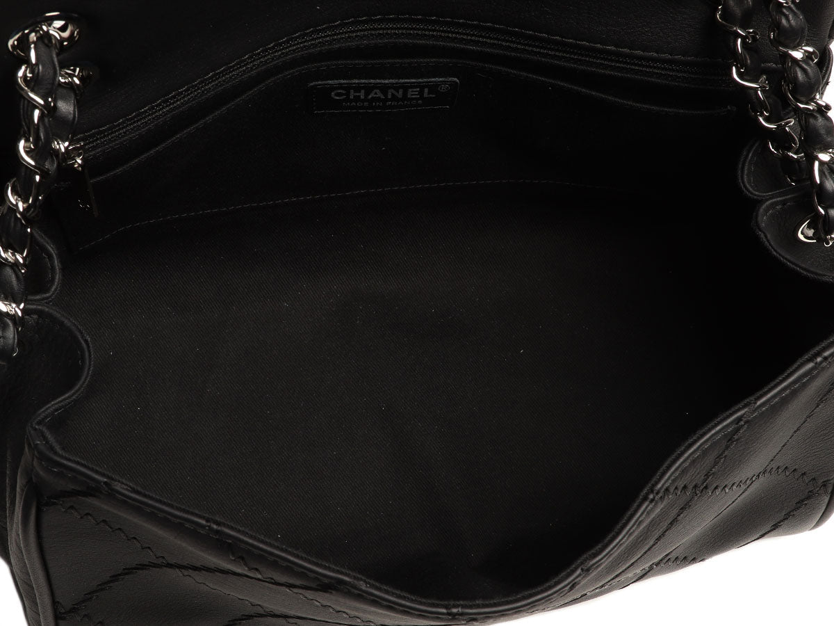 Chanel Black Matte Calfskin Ultimate Stitch Flap