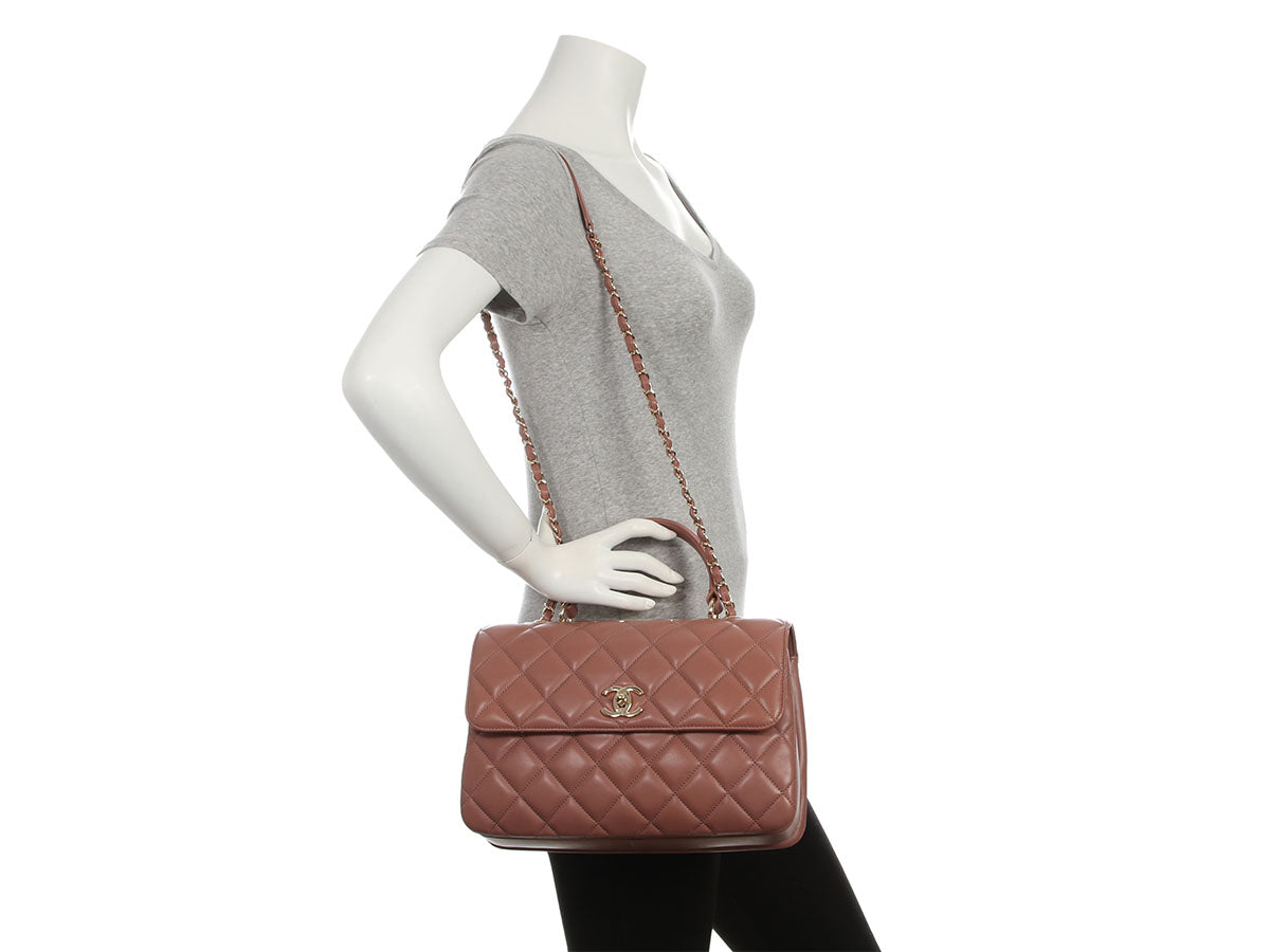 Chanel Medium Mauve Quilted Lambskin Trendy CC