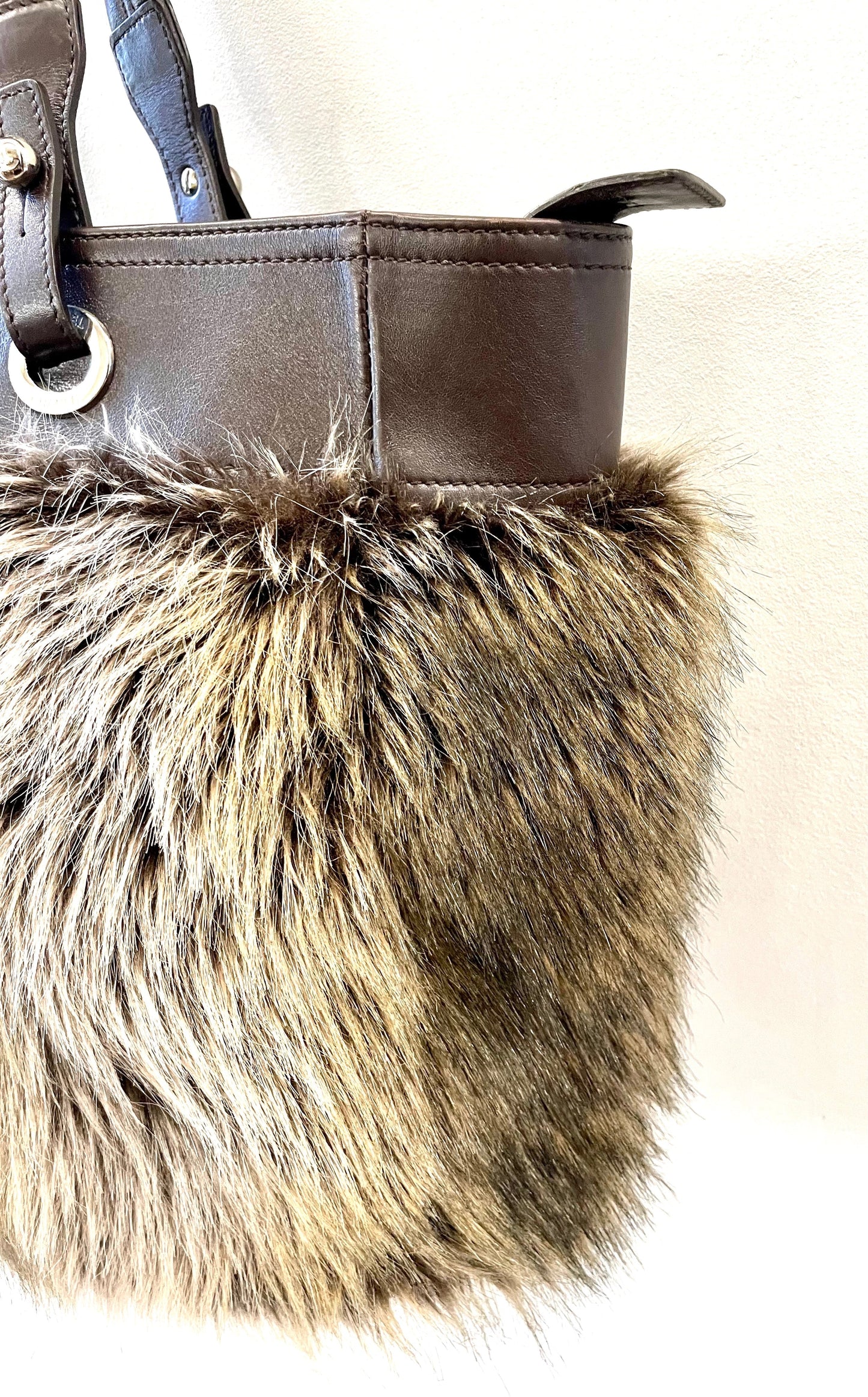 CHANEL BIARRITZ FUR LARGE TOTE BAG