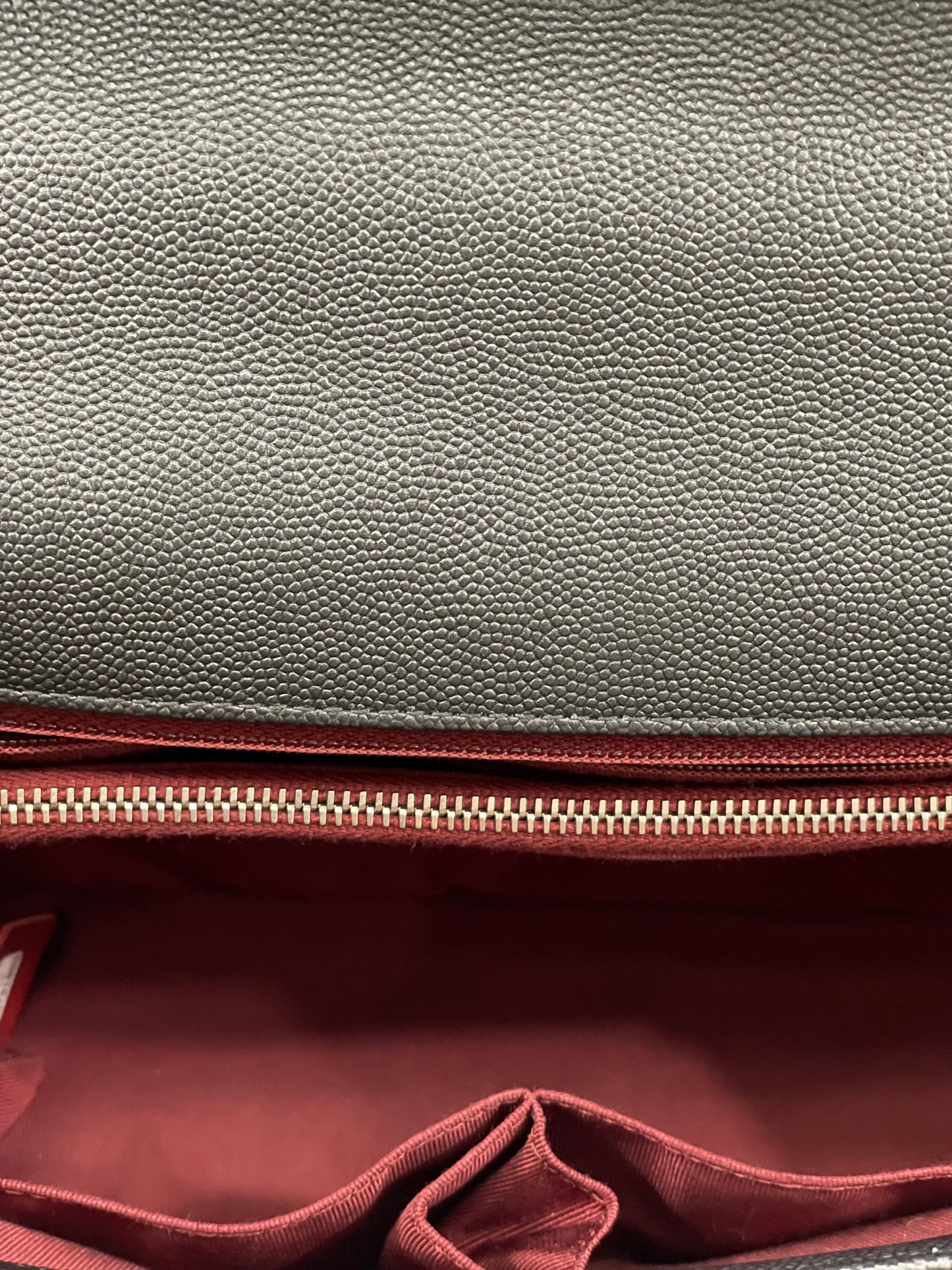 CHANEL CAVIAR METALLIC GRAPHITE MEDIUM COCO HANDBAG