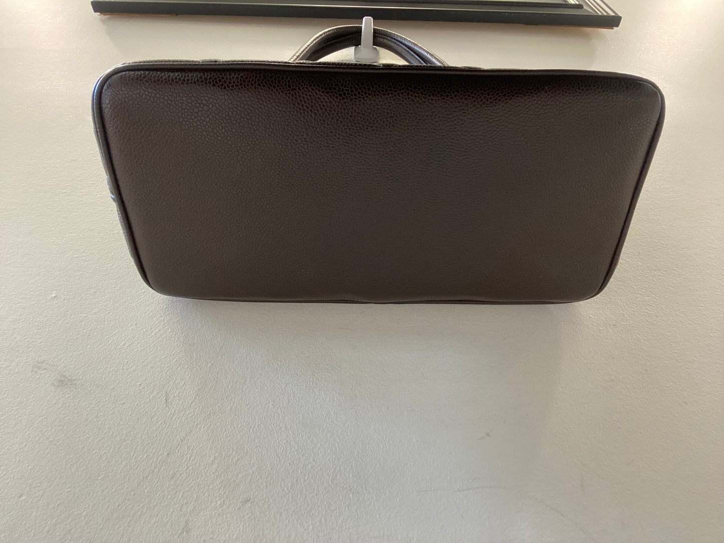 CHANEL CC BROWN CAVIAR LEATHER MEDALLION TOTE BAG
