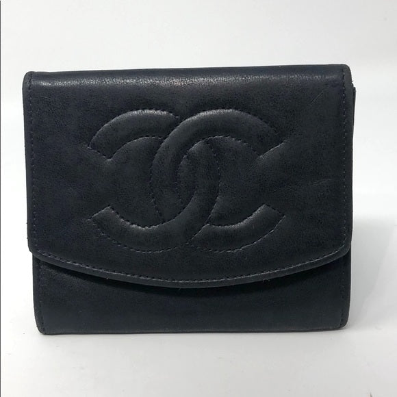 CHANEL CC COCO MARK VINTAGE LAMBSKIN COIN PURSE