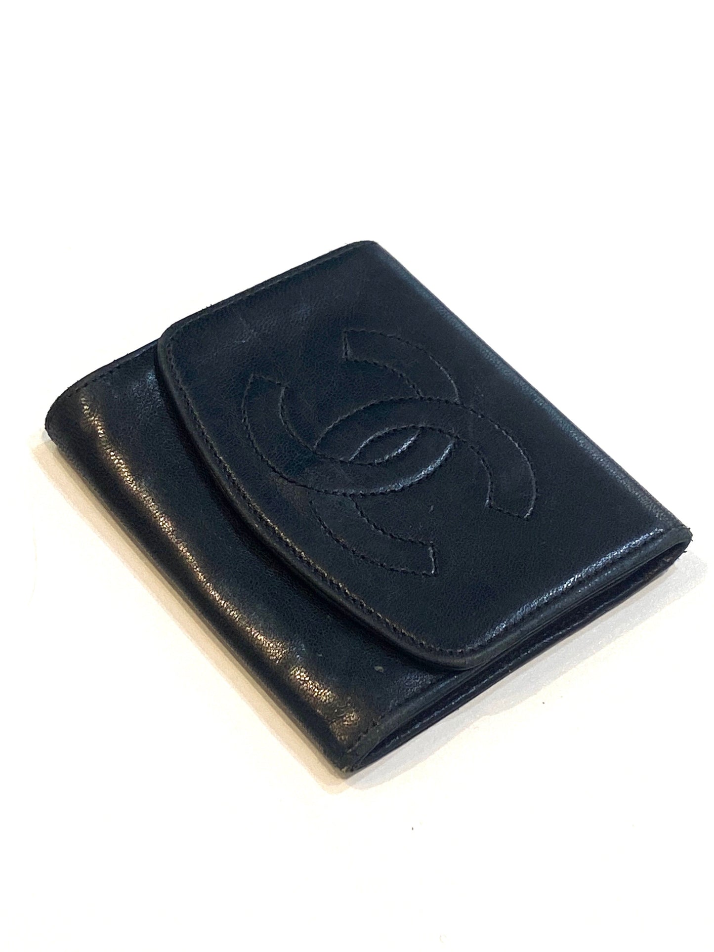 CHANEL CC COCO MARK VINTAGE LAMBSKIN COIN PURSE