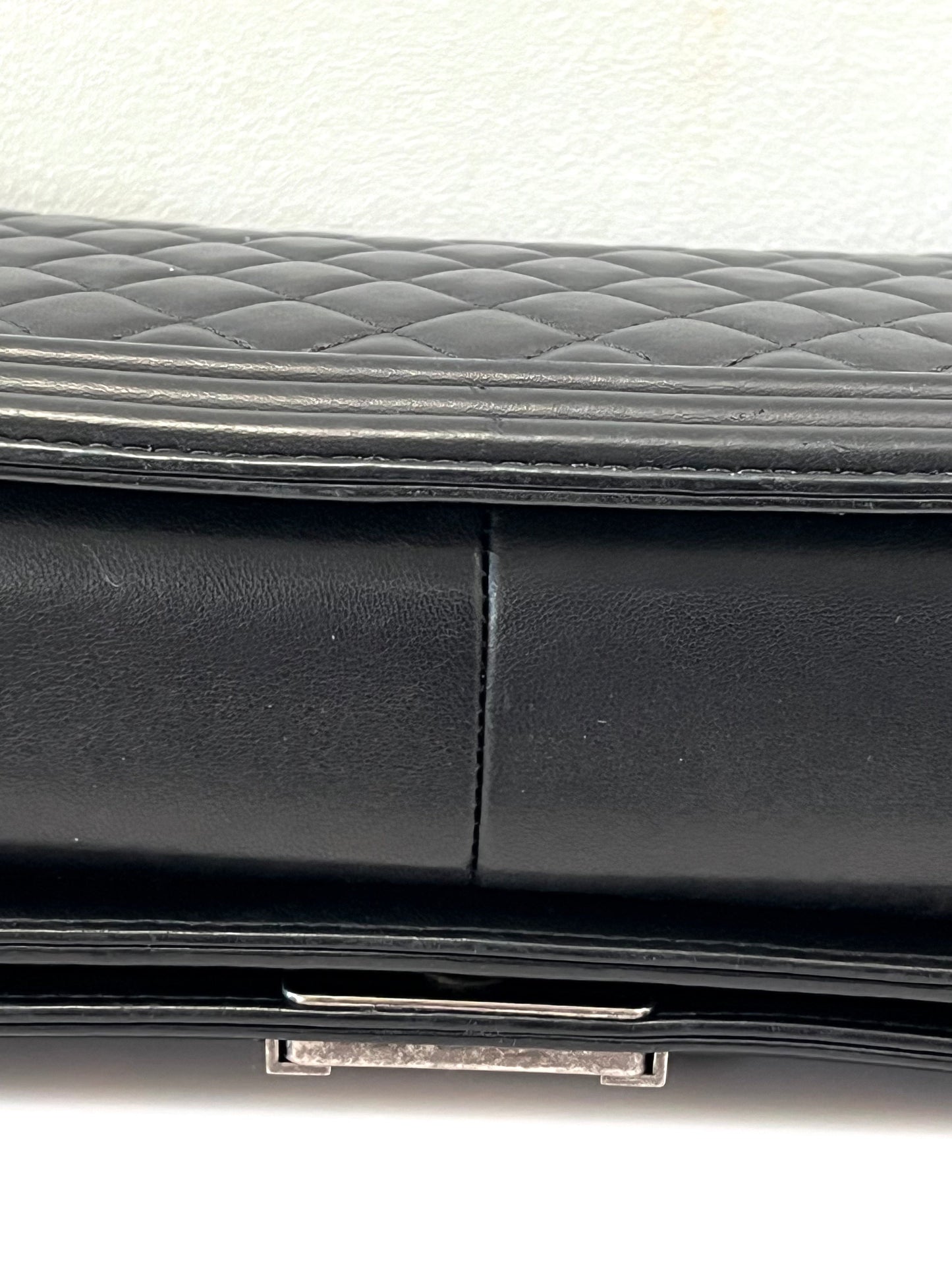 CHANEL QUILTED CALFSKIN LEATHER LARGE BOY BAG
