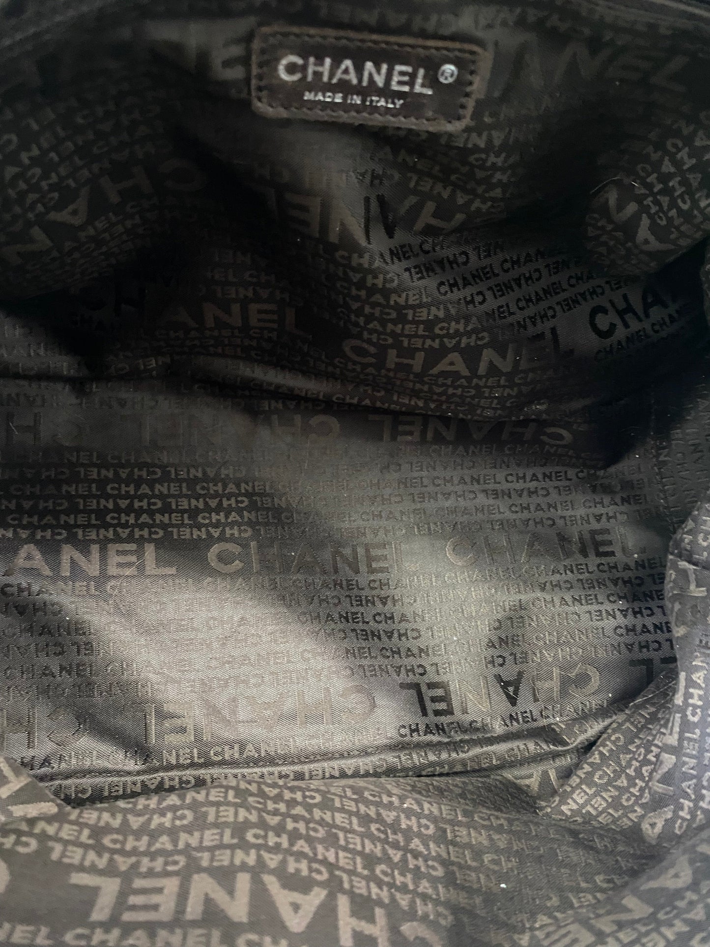 CHANEL CALFSKIN LEATHER SMALL TASSEL BOWLER BAG