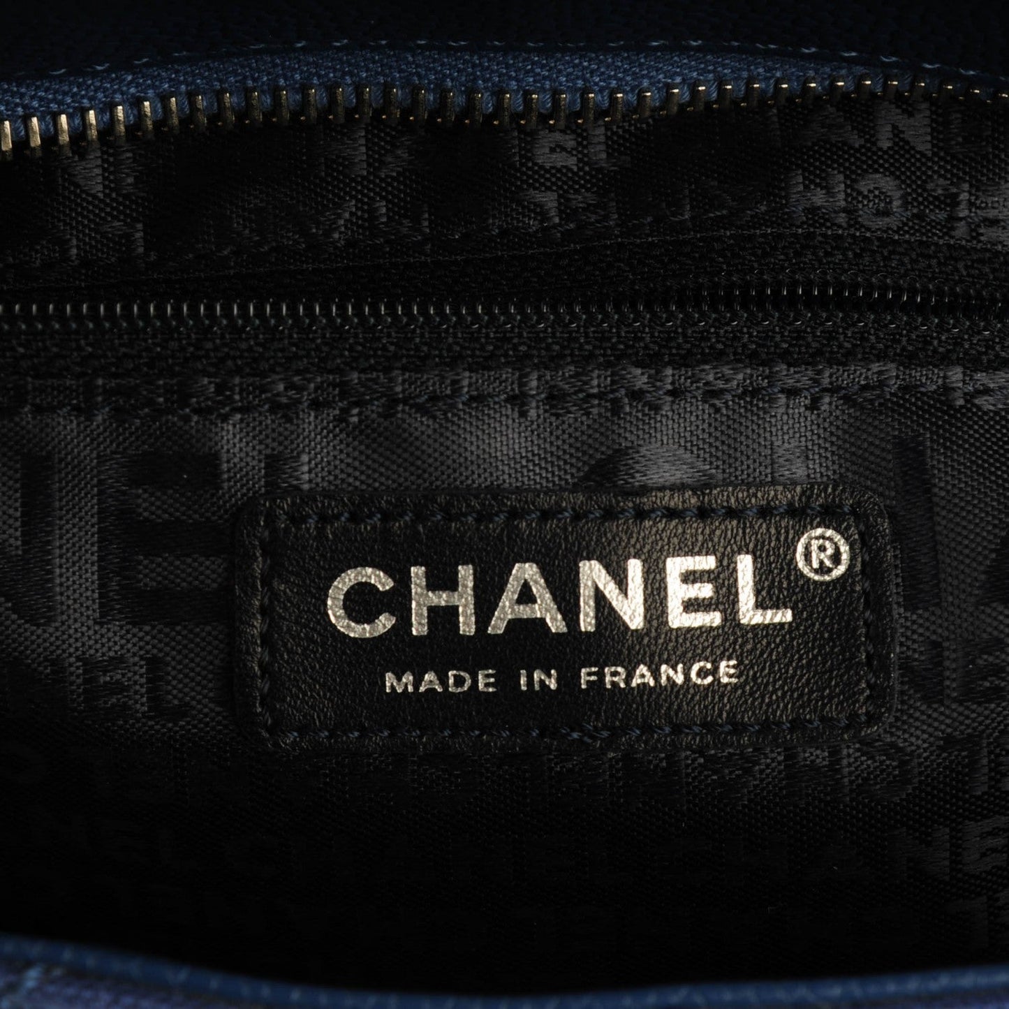 CHANEL QUILTED CANVAS CAVIAR TASSEL TOTE BAG