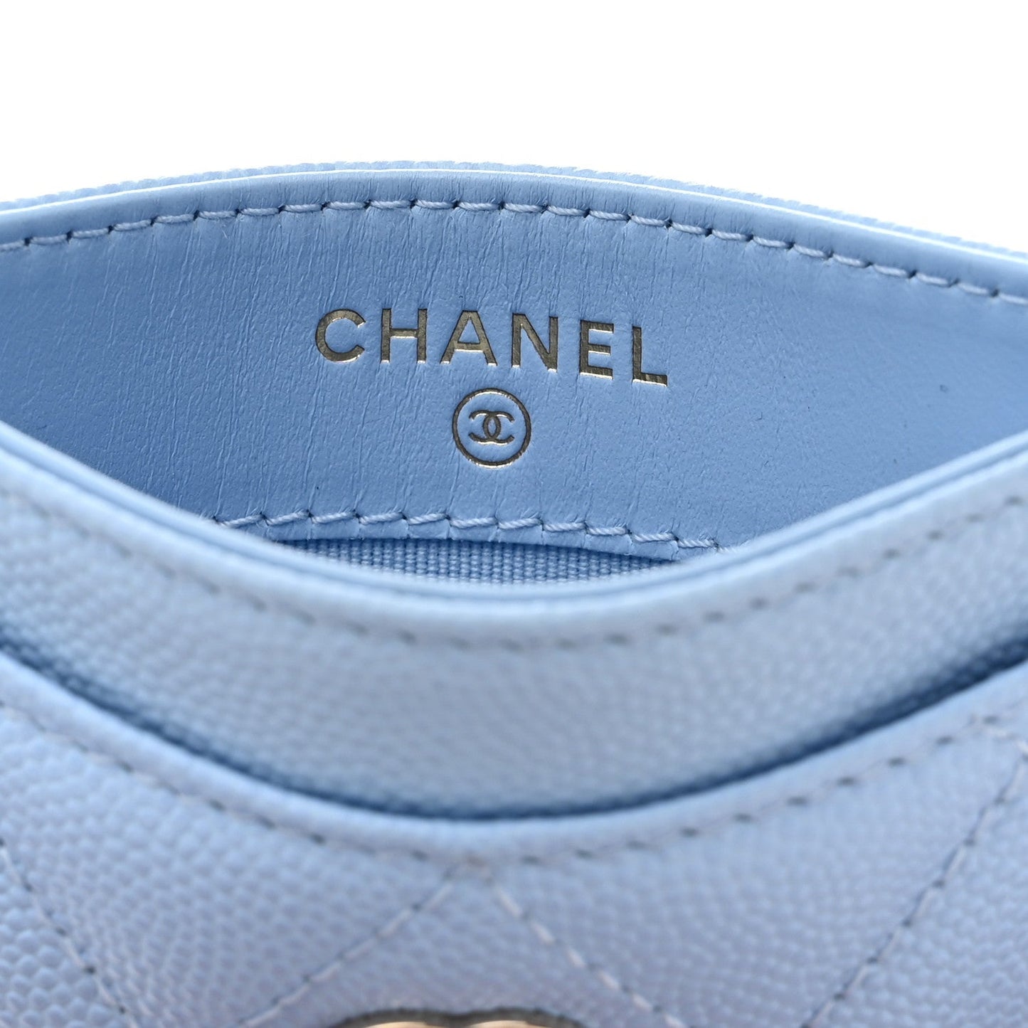 CHANEL CC CAVIAR QUILTED CARD HOLDER