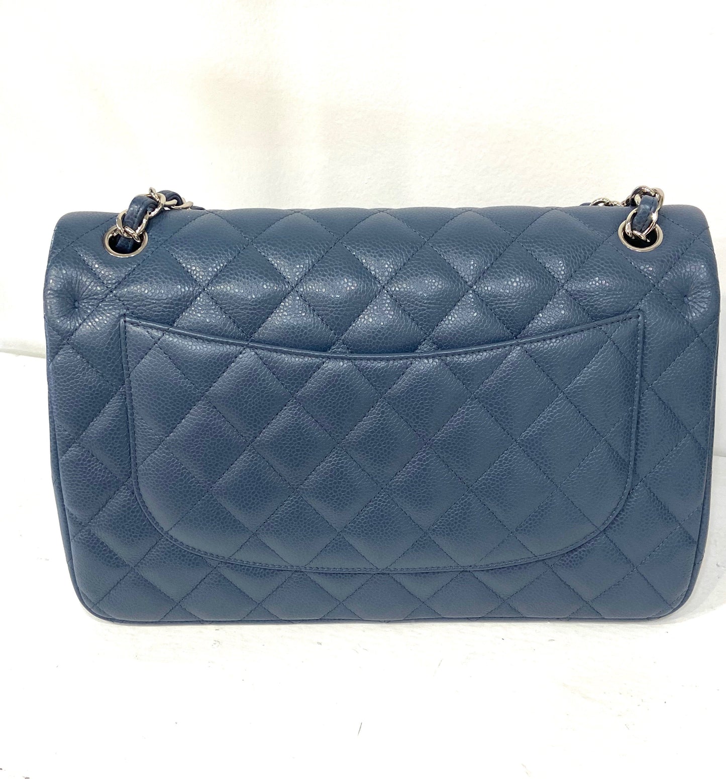CHANEL CAVIAR QUILTED JUMBO DOUBLE FLAP BAG-HS