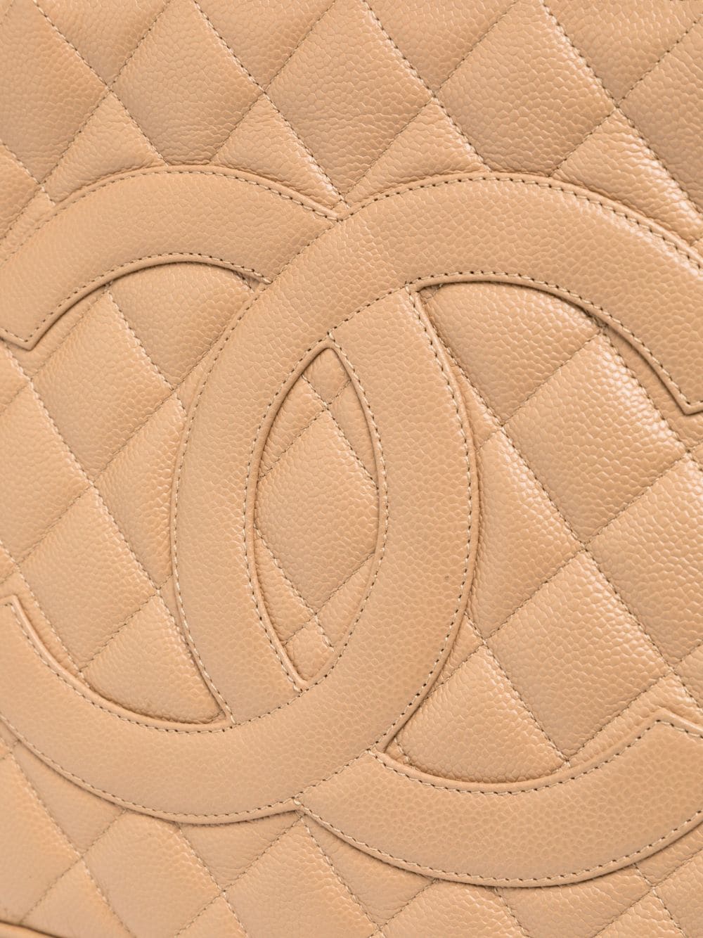CHANEL CAVIAR QUILTED LEATHER MEDALLION TOTE BAG