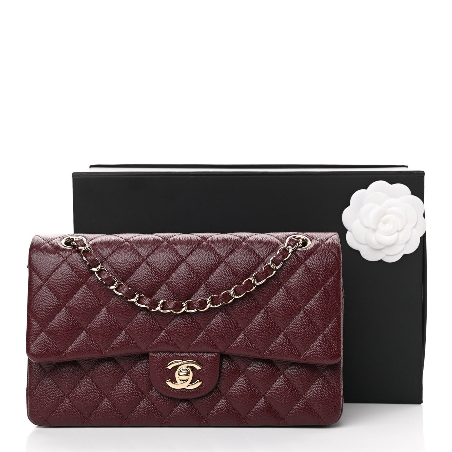 CHANEL CAVIAR QUILTED MEDIUM DOUBLE FLAP BAG