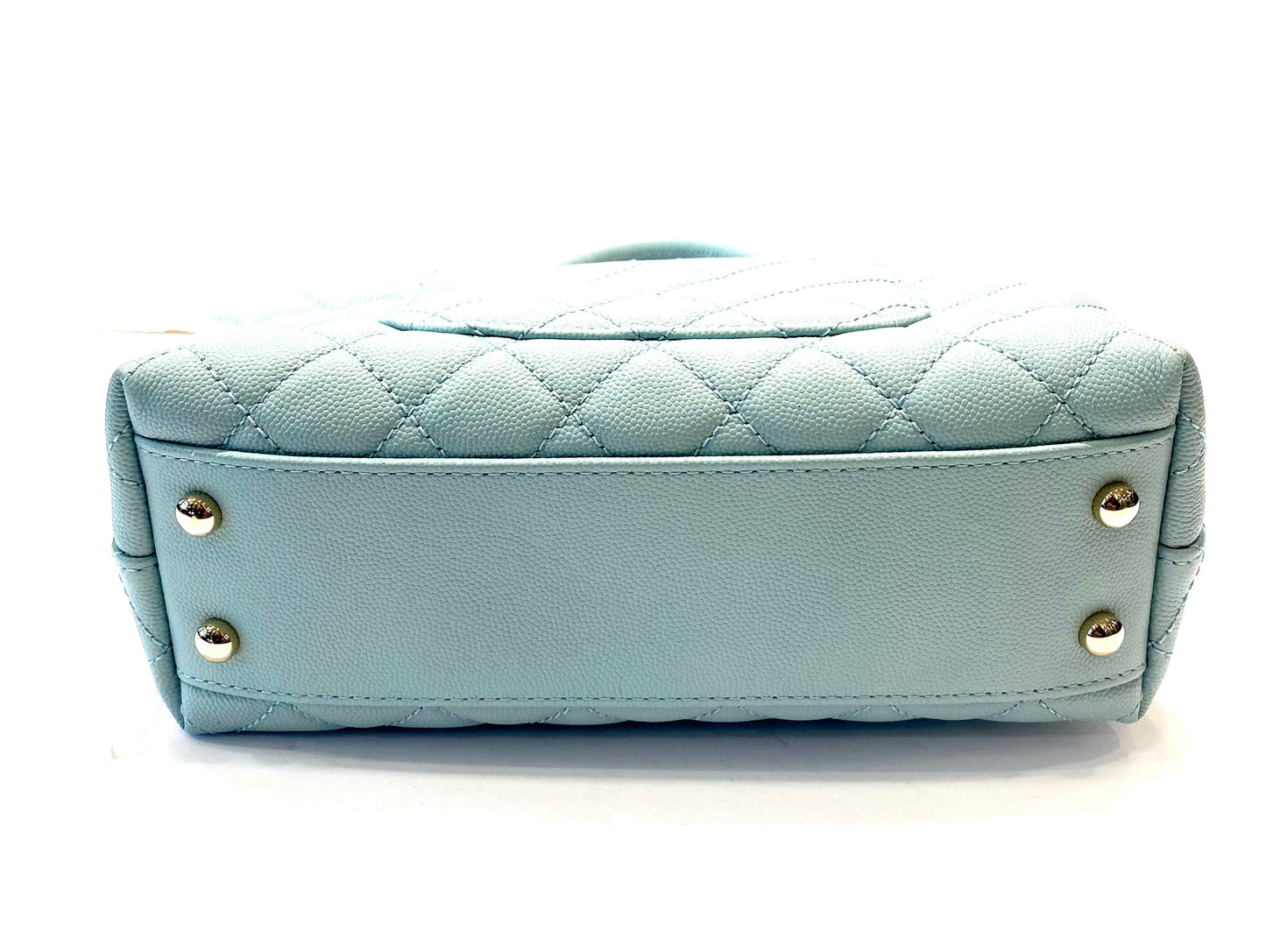 CHANEL CAVIAR QUILTED COCO HANDLE MINI FLAP BAG