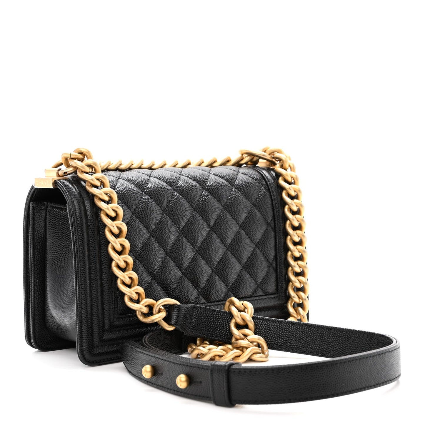 CHANEL CAVIAR QUILTED SMALL FLAP BOY BAG