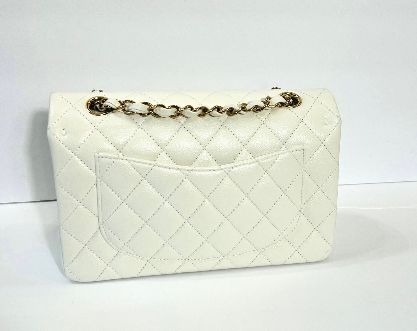 CHANEL CAVIAR QUILTED SMALL CLASSIC DOUBLE FLAP BAG