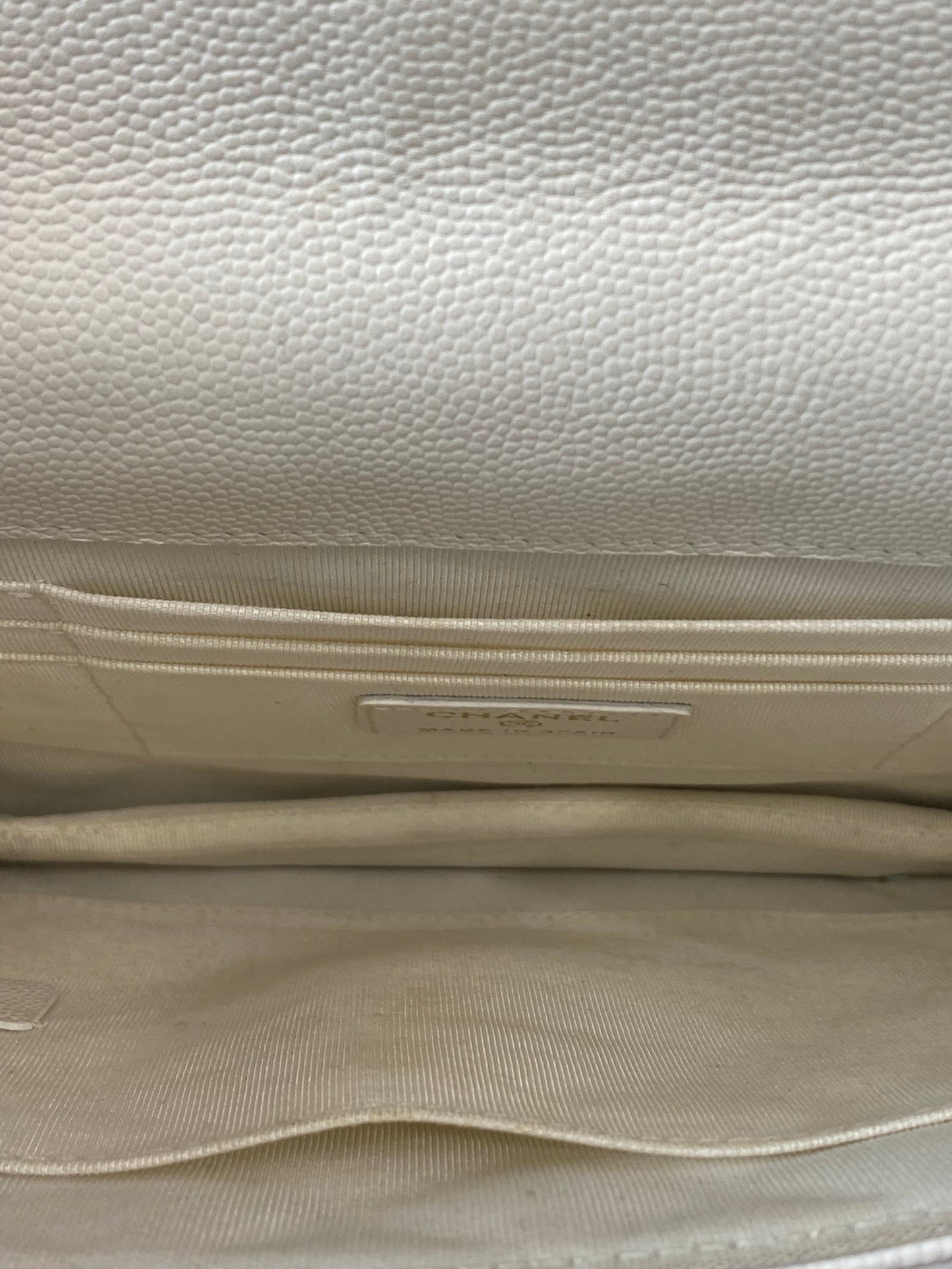CHANEL CAVIAR QUILTED SQUARE FLAP CLUTCH BAG