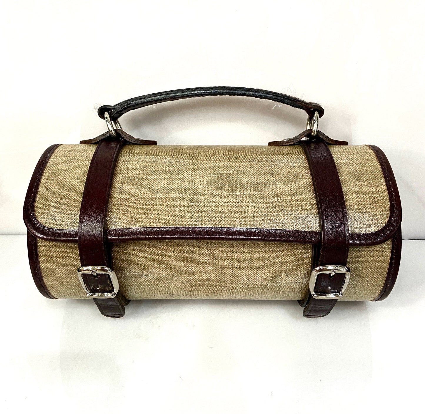 CHANEL CLASSIC TAN MINI BARREL HANDBAG