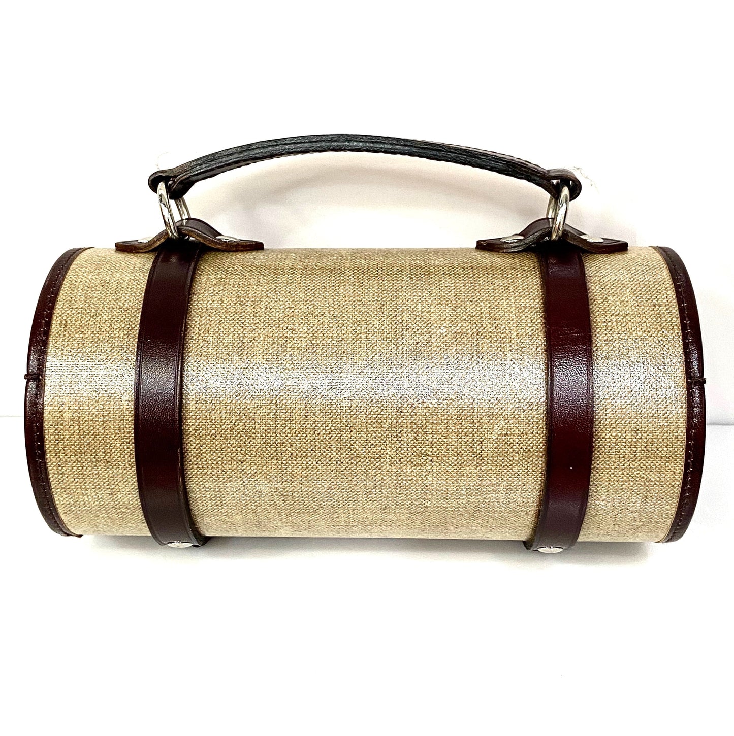 CHANEL CLASSIC TAN MINI BARREL HANDBAG