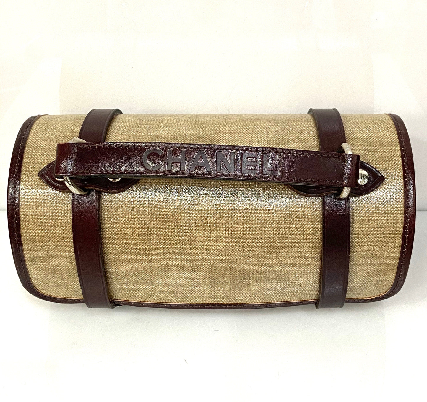 CHANEL CLASSIC TAN MINI BARREL HANDBAG