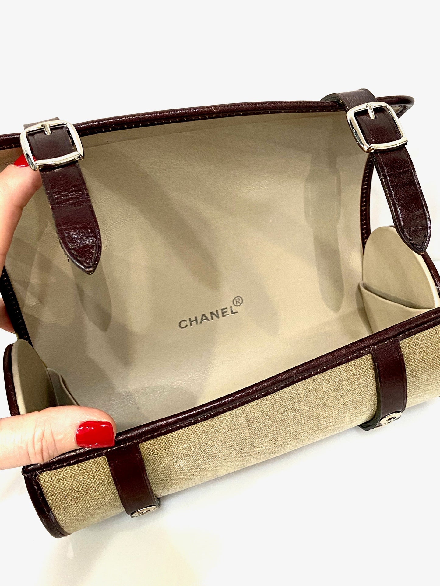 CHANEL CLASSIC TAN MINI BARREL HANDBAG